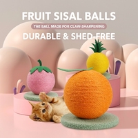 Balle à gratter pour chat en sisal, jouet interactif pour aiguiser les griffes, pour chats de petite et moyenne taille