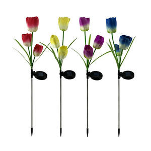 Luces Solares para Jardín con Forma de Tulipán, Lámpara LED Impermeable para Exteriores, Decoración para Patio, Jardín, Césped y Balcón - Product Image 3