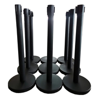 Barrière de circulation rétractable en acier inoxydable, barrière de sécurité portable pour la gestion des foules