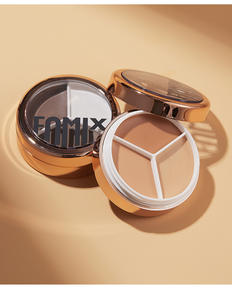 Paleta <span class=keywords><strong>de</strong></span> <span class=keywords><strong>corrector</strong></span> <span class=keywords><strong>de</strong></span> 3 colores FOMIX BEAUTY GLAZED, humectante blanqueador, cobertura <span class=keywords><strong>de</strong></span> larga duración para <span class=keywords><strong>ojeras</strong></span>, acné, sombreado <span class=keywords><strong>de</strong></span> poros - Product Image 1