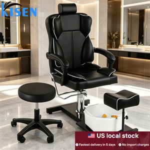 Sillón de Pedicura Eléctrico Moderno Kisen, Muebles de Salón de Lujo sin Tuberías, Sillón de Masaje para Manicura y Pedicura con Spa para Pies - Product Image 5