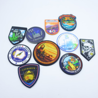 Patchs en PVC souple tactiques, badges en caoutchouc 3D, étiquettes en silicone, patchs auto-agrippants pour veste en jean, avec logo et marque personnalisés selon votre design