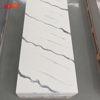 KKR prix usine blanc Calacatta marbre coréen pierre artificielle acrylique feuille de surface solide pour comptoirs 6-30mm d'épaisseur
