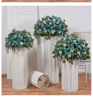 FB-BL12 Centres de table de mariage, décorations de table, arrière-plan photographique, organisation d'événements, fête, fleurs artificielles roses floues