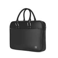 Sac à bandoulière pour ordinateur portable en cuir véritable durable avec serrure intelligente à empreintes digitales, 15,6 pouces, imperméable, antivol, grande capacité