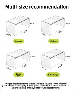 Scrivania Trasparente in Acrilico Personalizzata all'Ingrosso, Nuovo Design per Arredamento Ufficio, Scrivania Alta per <span class=keywords><strong>Soggiorno</strong></span> e Sala da Pranzo - Product Image 5
