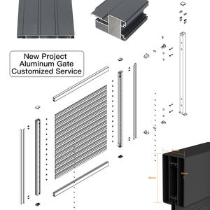 Porte battante en aluminium pour entrepôt industriel extérieur, installation facile, avec double battant - Durable et écologique - Product Image 5