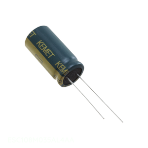 Distribuidor Autorizado, Condensador de Aluminio con Orificio Pasante, 1000UF, 20%, 35V, RADIAL, 1000 uF, ESC108M035AL4AA - Product Image 1