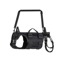Harnais pour chien tout-en-un en tissu Oxford double couche avec lumières pour le soutien de la récupération des pattes arrière