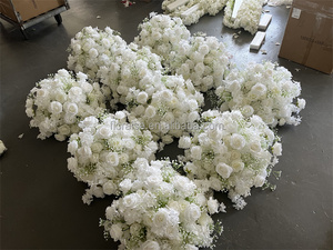 FL-074 Centro <span class=keywords><strong>de</strong></span> <span class=keywords><strong>Mesa</strong></span> <span class=keywords><strong>de</strong></span> Flores Artificiales con Rosas <span class=keywords><strong>de</strong></span> Color Personalizado para Decoración <span class=keywords><strong>de</strong></span> Bodas y Fiestas - Product Image 6