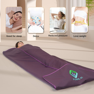 Fuerle <span class=keywords><strong>Couverture</strong></span> de sauna infrarouge lointain à 3 zones chauffantes avec <span class=keywords><strong>couverture</strong></span> de sauna en pierre de jade pour spa corporel - Product Image 6