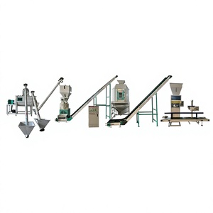 <b>Chicken</b> <b>Feed</b> <b>Pellet</b> Production Line Poultry <b>Feed</b> Processing Mill with Hammer Mill Mixer Ring Die Pelletizer Cooling System - Product Image 1
