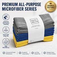 Toalla de Microfibra Tavelya OEM con Logotipo Personalizado, Tejido de Punto, Cepillada, Súper Absorbente, de Secado Rápido, Ligera, para Gimnasio, Deportes y Viajes