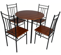 Meilleur choix - Meubles de salle à manger modernes de haute qualité - Table d'intérieur avec 1 table et 4 chaises - Table à manger DS-092