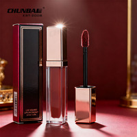 Tubes de brillant à lèvres carrés de 4ml vides personnalisés de luxe personnalisé emballage de grande baguette contenant de rouge à lèvres en argent
