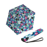 Parapluie de voyage portable pliable compact pour femme adulte, moderne, manuel, 5 plis, anti-UV, mini, en pongé, pour l'extérieur