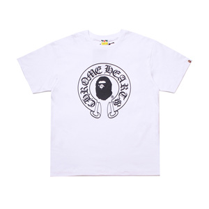 เสื้อยืดแบรนด์ดีไซเนอร์แฟชั่นคุณภาพสูงแบ<span class=keywords><strong>บ</strong></span>ใหม่ขายส่ง 61.1 ดอลลาร์ เสื้อยืดผู้ชายทรงหลวมพิมพ์ลาย Bapees เสื้อยืดลำลองสไตล์สปอร์ต - Product Image 3