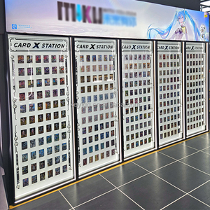 Étagère de présentation sur pied pour cartes à collectionner Pokémon TCG, en métal et acrylique, avec cadre de présentation pour cartes standard avec serrure - Product Image 1