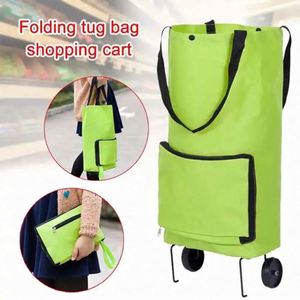 Lightweight Reusable <b>Foldable</b> Collapsible Shopping <b>Trolley</b> Bags with Letter Pattern Customized Printing Non Woven Material - Product Image 4