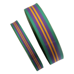 Rubans de médailles double face personnalisés à prix de gros, 100 % polyester, couleur et taille personnalisées, légers, lavables, pour uniformes - Product Image 2