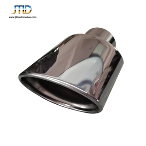 Jtld ปลายท่อไอเสียสเตนเลสสตีลคู่ปากแบนขัดเงากระจกสำหรับ Mercedes Benz Class E S C <span class=keywords><strong>C63</strong></span> AMG SINGLE Ti 1 - Product Image 2