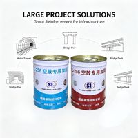 Compuesto de Inyección de Alta Resistencia SL-256, Kit A/B, para Reparación Estructural de Grietas y Huecos en Túneles, Metro, Puentes y Hormigón