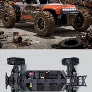 Voiture télécommandée électrique RC Rock Crawler à l'échelle 1:10, 6 canaux, prête à l'emploi, pour extérieur, bleu jaune - Product Image 4