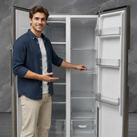 Réfrigérateur intelligent pour la maison, réfrigérateur-congélateur double porte, appareils électroménagers de cuisine pour la maison