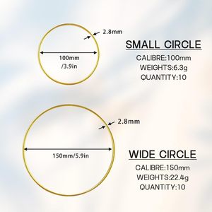 Fabricant Dreamcatcher Supplies – Anneaux floraux <span class=keywords><strong>en</strong></span> métal macramé de différentes tailles <span class=keywords><strong>pour</strong></span> la confection de décorations murales - Product Image 4