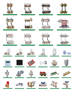 IFAN nhà sản xuất pex Manifold 4 cách nước Brass Manifold cho hệ thống sưởi ấm sàn sưởi ấm Manifold - Product Image 3