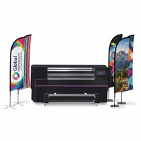 Printer Sublimasi Dua Sisi Laris Manis Dengan 2 Printhead I1600 Lebar 1.32m untuk Pencetakan Kain Bendera & Spanduk