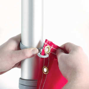 Mât de drapeau géant télescopique de 5m 7m avec base d'eau - Product Image 5