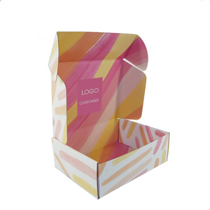 Mail Box Custom Log Printed Eco Packaging Corrugated Paper Cardboard Square Corrugated Shipping Box