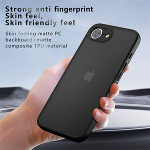 Custodia Antiurto Ultra Sottile per Apple <span class=keywords><strong>iPhone</strong></span> 17e / 16e / <span class=keywords><strong>SE</strong></span> con Cornice Morbida in TPU e Retro Trasparente Opaco in PC - Product Image 6