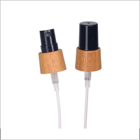 Tapa de madera personalizada al por mayor de 18 mm para botella de aceite esencial, tapa de bambú para botella roll-on de perfume y aceite esencial