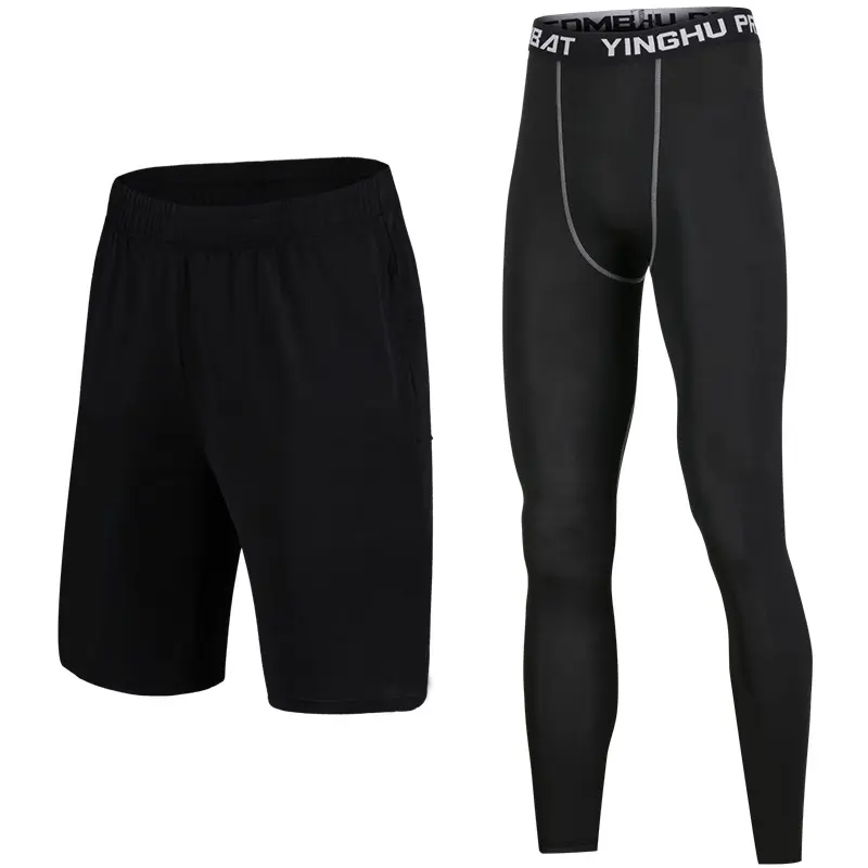 Leggings de Sport personnalisés pour hommes, pantalons moulants d'entraînement de gymnastique de course à pied, de Fitness, vente en gros, vêtements de Sport bon marché