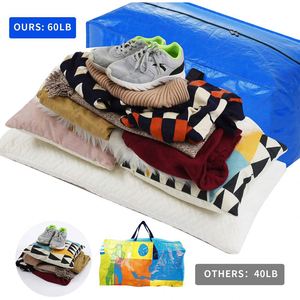 Lot de 8 sacs de déménagement extra-larges, sacs de rangement pour déménagement, sacs à dos avec poignées et fermeture éclair pour les essentiels de dortoir universitaire - Product Image 5
