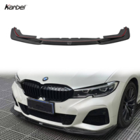 Difusor Karbel KB de Fibra de Carbono Seca en Acabado Brillante para el Parachoques Delantero del BMW Serie 3 BMW G20 G28 2020-2024