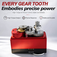 Moteur brushless 12V 200KG à boîtier métallique et engrenages métalliques, servo double axe TTL à bus série pour robot humanoïde IA embarqué, open-source