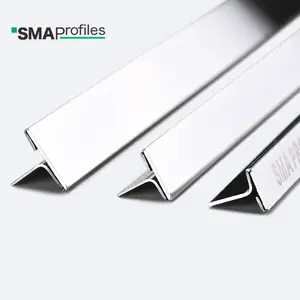 मुंबई में SMAProfiles गोल्ड टी प्रोफाइल टी आकार का स्टेनलेस स्टील टाइल ट्रिम स्टेनलेस टी पट्टी