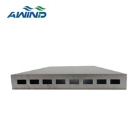 Profilés d'extrusion en aluminium creux sur mesure, plaque de refroidissement pour chiller à eau, plaque d'extrémité de refroidissement pour échange thermique de batteries EV