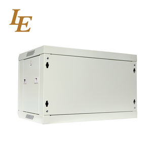 Baie de serveur murale en acier de 19 pouces 4U 6U, gris RAL7035, avec porte avant en acier verrouillable, panneaux latéraux amovibles avec loquets et entrée de câbles - Product Image 2