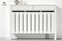 Cache-radiateur moderne avec 2 tiroirs, fonction de rangement, style européen, pour appartements modernes