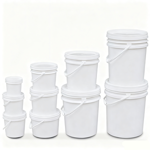 Cấp Thực Phẩm 1L 2.5L 2L 3L 4L 5L 10L 18L 20L 5 Gallon Nhựa Xô Với Xử <span class=keywords><strong>L</strong></span>ý Và Nắp Nhựa Thùng - Product Image 1