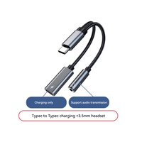Focus 2in1 USB C Type-C à 3.5mm + USB-C Câble de charge audio auxiliaire Adaptateur Splitter Câble casque