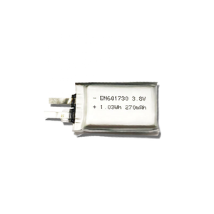 601730 на бис, 3,7 В, 270 мАч, 300 мАч, литий-ионный полимерный аккумулятор, литий-ионный аккумулятор для глубокого цикла, перезаряжаемый чехол для Носимых устройств - Product Image 5