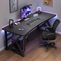 Bureau de jeu convertible en bois texturé, écologique, avec montage et rangement faciles, table d'étude et d'écriture minimaliste
