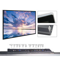 Tableau blanc interactif multi-usage 4K UHD avec écran tactile plat PCAP Android 11 de 55 à 98 pouces pour affichage numérique en salle de sport
