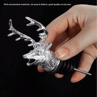 En gros Bec verseur de vin et de liqueur en forme de tête de cerf, design créatif, pour bouteille Jagermeister, décoration de bar et distributeur de boissons