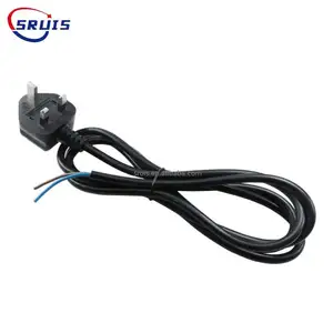 UK Mains lead for Pigtail Ended Cords 250V 13A fused plug Power Cord With Strain Relief